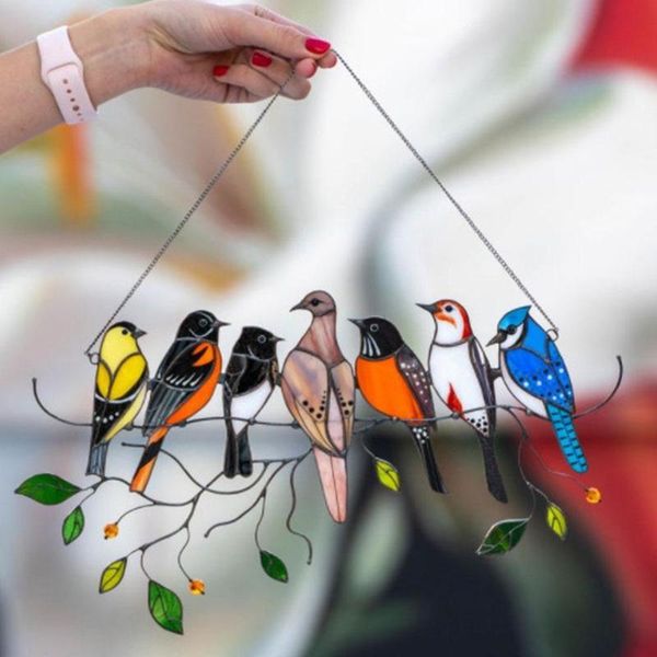 decorative objects & figurines multicolor birds on a wire wind chimes high stained metal suncatcher window panel home decor hanging catcher
decorative objects & figurines multicolor birds on a wire wind chimes high stained metal suncatcher window panel home decor hanging catcher