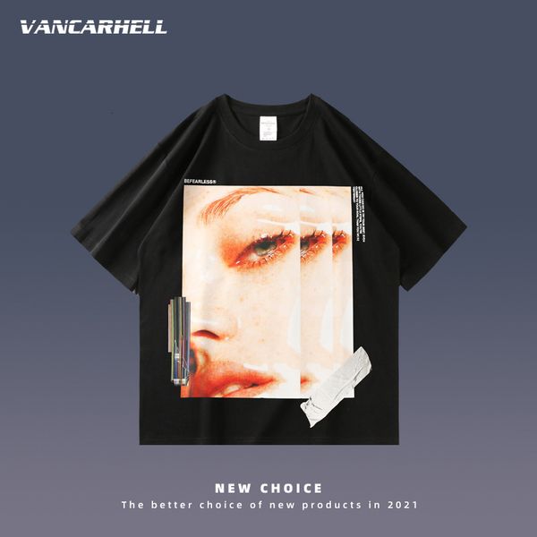 tee polo ins fashion brand dark high street head print t-shirt women's summer relaxed american design short sleeves for lovers, White;black
tee polo ins fashion brand dark high street head print t-shirt women's summer relaxed american design short sleeves for lovers, White;black