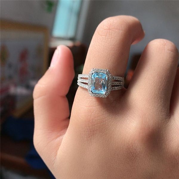 cluster rings z ring 6*8mm natural square light blue gemstone fashion fine jewelry for women anniversary gift real 925 sterling silver, Golden;silver
cluster rings z ring 6*8mm natural square light blue gemstone fashion fine jewelry for women anniversary gift real 925 sterling silver, Golden;silver