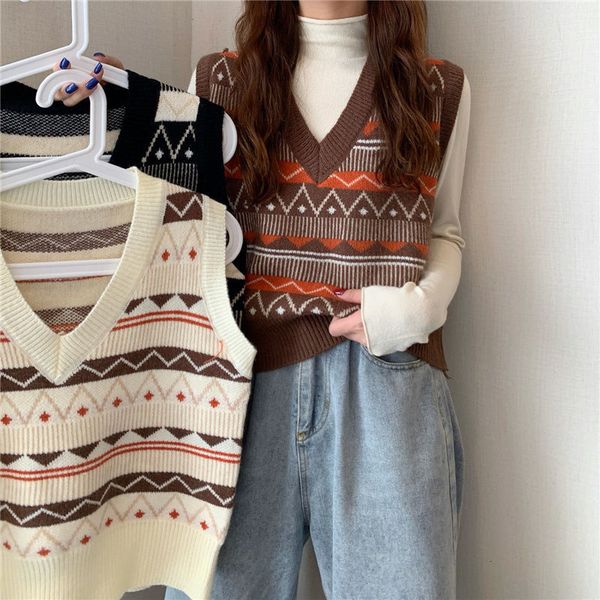 tank style women's vest, autumn version, clothing, v-neck sweater, White
tank style women's vest, autumn version, clothing, v-neck sweater, White