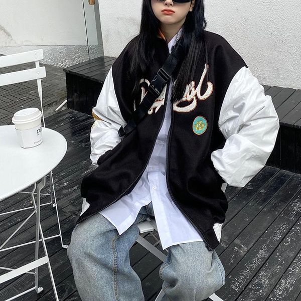 women's jackets jacket loose men women red coat baseball bomber students couples harajuku plus size streetwear be outerwear, Black;brown
women's jackets jacket loose men women red coat baseball bomber students couples harajuku plus size streetwear be outerwear, Black;brown