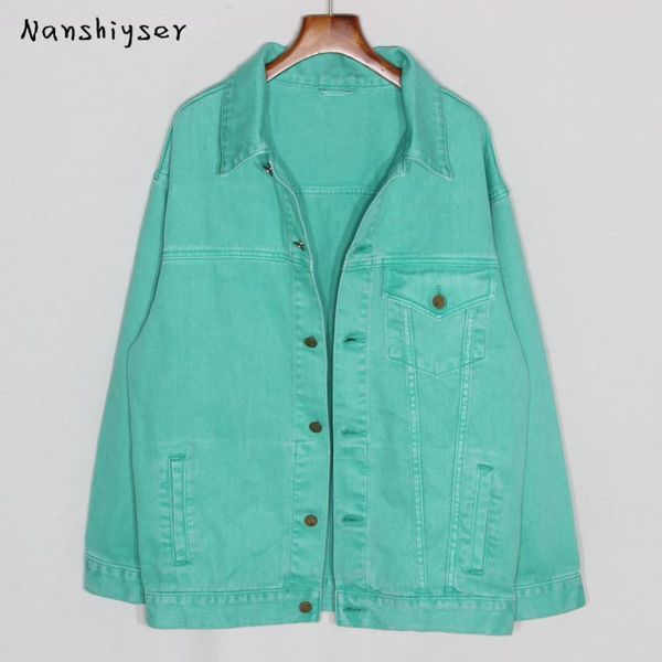 women's jackets korean harajuku loose green women denim jacket autumn 2021 plus size casual long sleeve jean veste femme, Black;brown
women's jackets korean harajuku loose green women denim jacket autumn 2021 plus size casual long sleeve jean veste femme, Black;brown