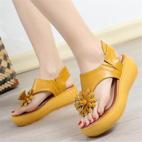 summer genuine leather women sandals with toe 2021 flower slope heel thick bottom waterproof platform handmade shoes 34-42 dress, Black
summer genuine leather women sandals with toe 2021 flower slope heel thick bottom waterproof platform handmade shoes 34-42 dress, Black