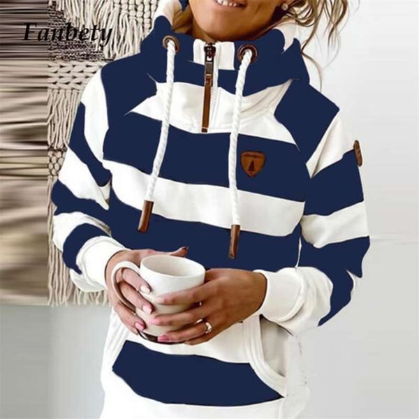 fashion casual stripe sweatshirt hooded women elegant drawstring long sleeves ladies autumn pockets streetwears hoodies 3xl 210928, Black
fashion casual stripe sweatshirt hooded women elegant drawstring long sleeves ladies autumn pockets streetwears hoodies 3xl 210928, Black