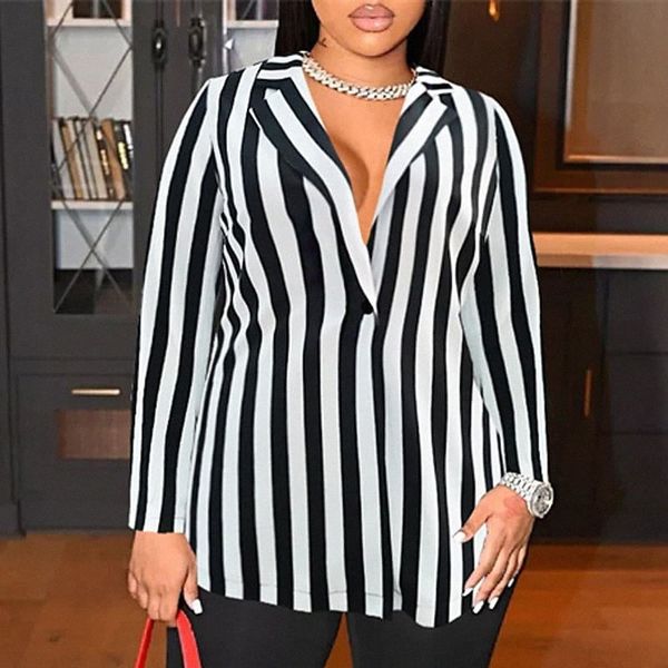 women's plus size blouse shirt striped button print long sleeve shirt collar streetwear daily going out polyester spring summer black
women's plus size blouse shirt striped button print long sleeve shirt collar streetwear daily going out polyester spring summer black