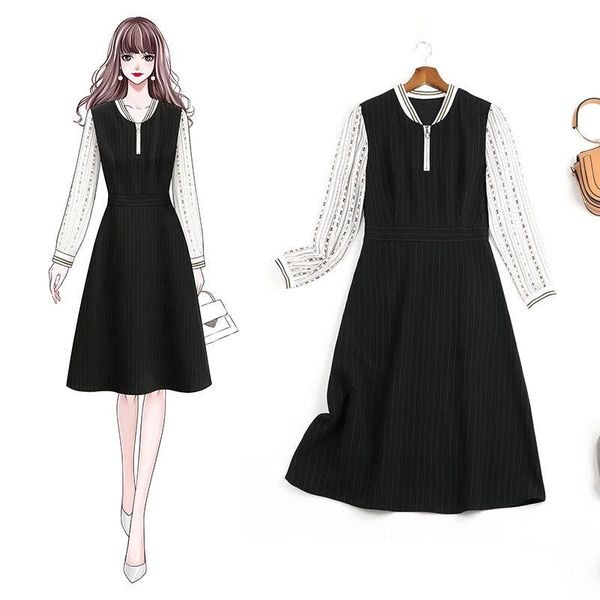 casual dresses xl-5xl plus size 6l long autumn 2021 large slightly mesh red gentle wind covering dress women vestidos for big sizes, Black;gray
casual dresses xl-5xl plus size 6l long autumn 2021 large slightly mesh red gentle wind covering dress women vestidos for big sizes, Black;gray