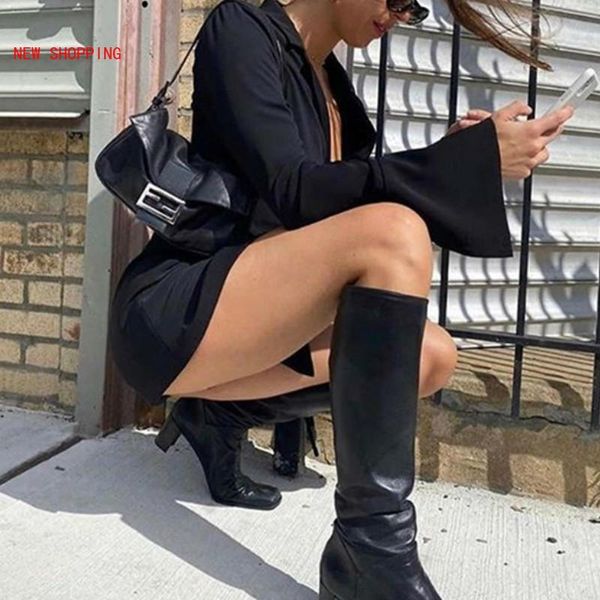 casual dresses elegant bandage black dress women autumn long sleeve v-neck bodycon lace up mini solid slim club party vestido mujer, Black;gray
casual dresses elegant bandage black dress women autumn long sleeve v-neck bodycon lace up mini solid slim club party vestido mujer, Black;gray
