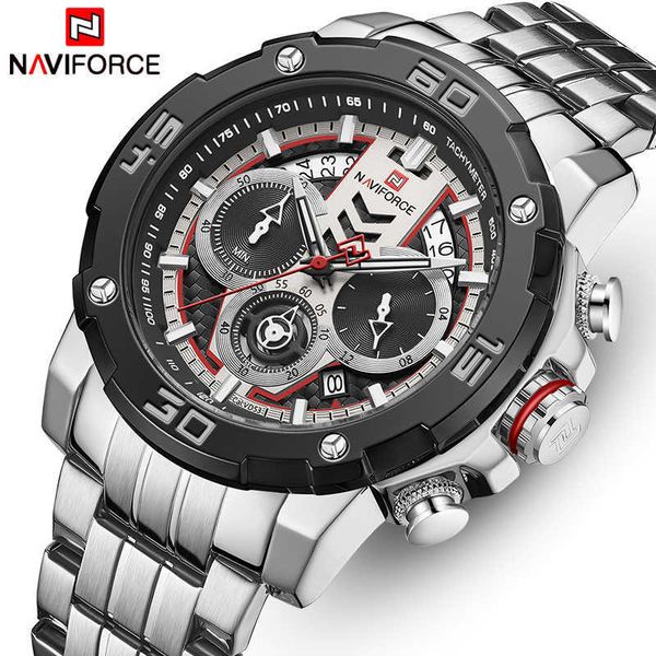 naviforce men watches brand luxury luminous quartz mens watch stainless steel sport chronograph clock relogio masculino 210728, Slivery;brown
naviforce men watches brand luxury luminous quartz mens watch stainless steel sport chronograph clock relogio masculino 210728, Slivery;brown