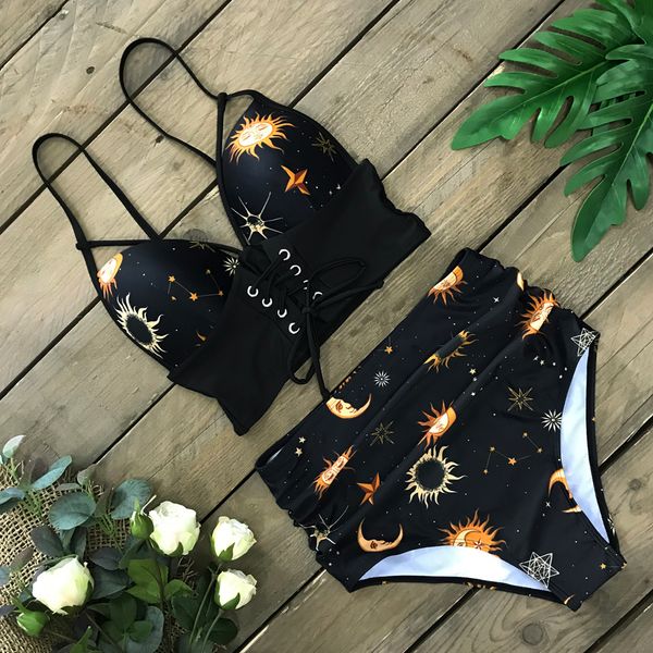 2021 high waist bikini women swimwear push up swimsuit bandage biquini bathing suit summer beach wear plus size swim suit, White;black
2021 high waist bikini women swimwear push up swimsuit bandage biquini bathing suit summer beach wear plus size swim suit, White;black