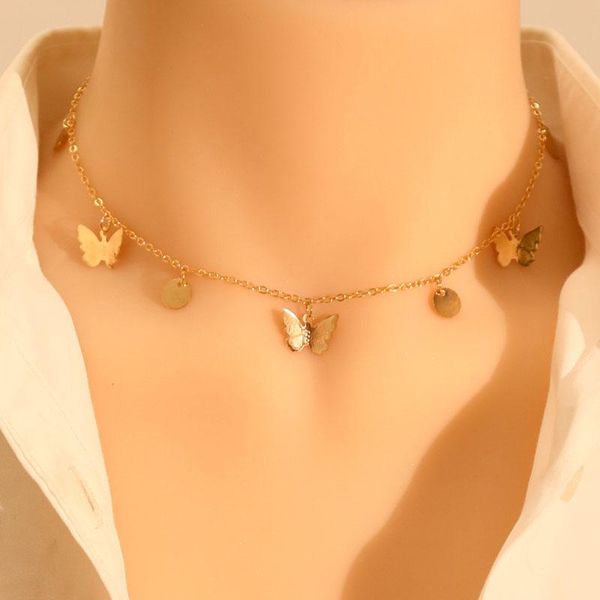 chains 2021 gold silver color chain pendant butterfly necklace for women layered charm choker clavicle boho jewelry gift
chains 2021 gold silver color chain pendant butterfly necklace for women layered charm choker clavicle boho jewelry gift