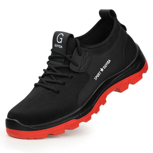 boots male safety shoes steel toe work boot men anti-puncture indestructible sneakers drop, Black
boots male safety shoes steel toe work boot men anti-puncture indestructible sneakers drop, Black