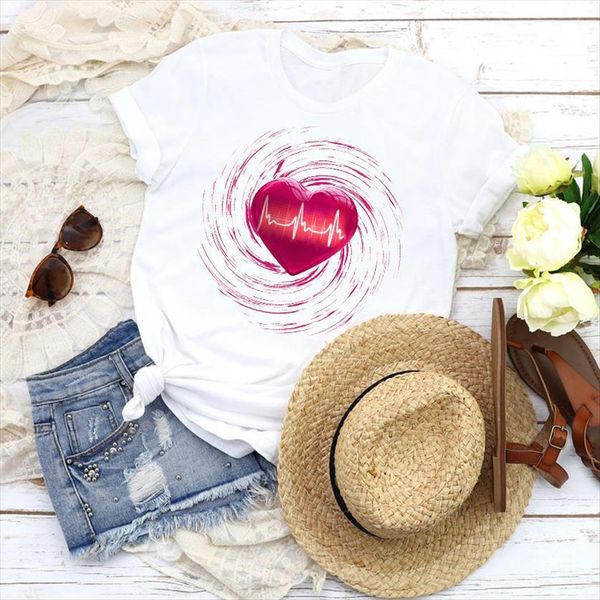 graphic love shape heartbeat 3d women t shirts paisley cute fashion print tees clothing female shirt womens, White
graphic love shape heartbeat 3d women t shirts paisley cute fashion print tees clothing female shirt womens, White