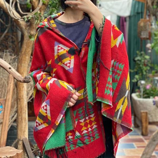 johnature women tassel vintage horn button wraps geometry fashion 2021 winter scarves feminine artificial wool, Blue;gray
johnature women tassel vintage horn button wraps geometry fashion 2021 winter scarves feminine artificial wool, Blue;gray