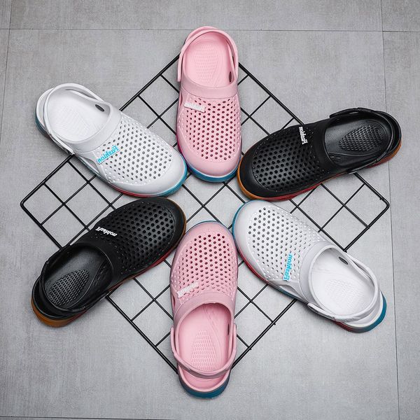 qaulity men womens trainers sports size cross-border summer slippers thick-soled beach shoes couple hole shoe outdoor baotou sandals code:25, Black
qaulity men womens trainers sports size cross-border summer slippers thick-soled beach shoes couple hole shoe outdoor baotou sandals code:25, Black