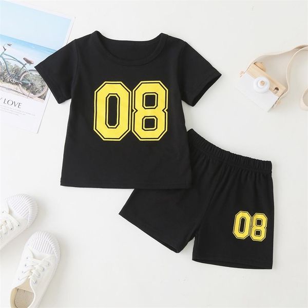 summer children sets active boys short sleeve o neck t-shirt long pants number black cute girls clothes 9m-4t 210629, White
summer children sets active boys short sleeve o neck t-shirt long pants number black cute girls clothes 9m-4t 210629, White