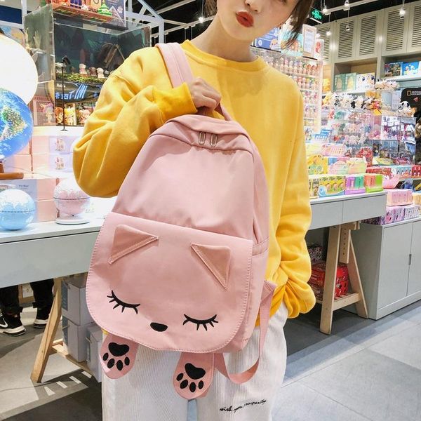 backpack 2021 girl cute cat nylon creative cartoon harajuku large capacity travel shoulder bag for teenage girls
backpack 2021 girl cute cat nylon creative cartoon harajuku large capacity travel shoulder bag for teenage girls