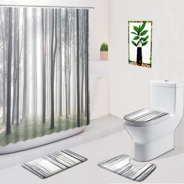 shower curtains mist forest scenery curtain tree nature landscape bathroom decor anti skid carpet bath mats toilet cover mat set washable
shower curtains mist forest scenery curtain tree nature landscape bathroom decor anti skid carpet bath mats toilet cover mat set washable