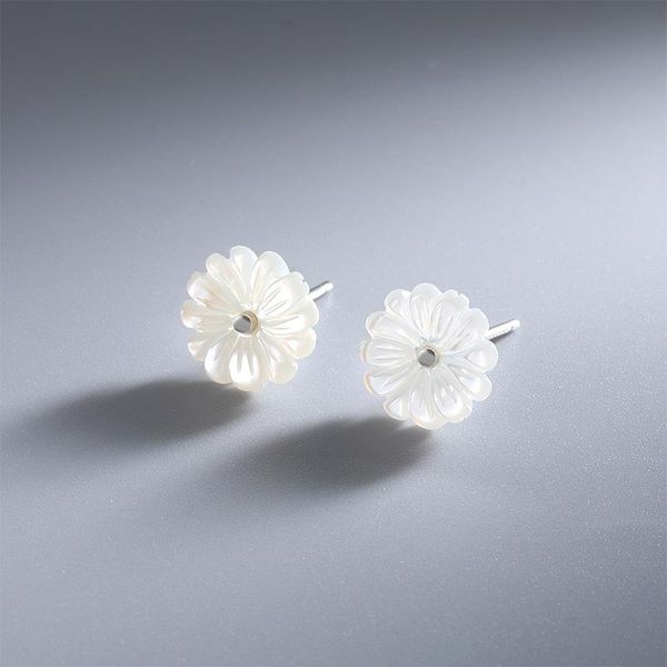 stud flower earrings female simple and compact s925 sterling silver daisy white shell personalized student, Golden;silver
stud flower earrings female simple and compact s925 sterling silver daisy white shell personalized student, Golden;silver