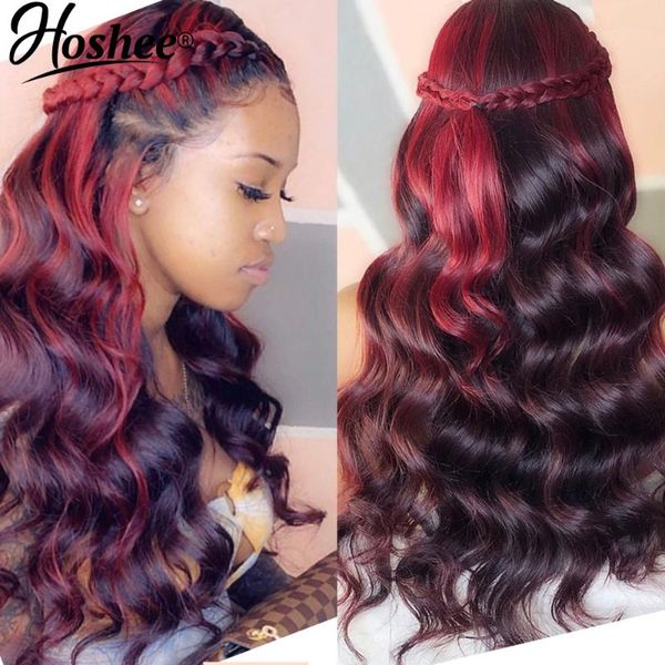 highlight wig colored wigs body wave lace front brazilian hair remy human for women, Black;brown
highlight wig colored wigs body wave lace front brazilian hair remy human for women, Black;brown