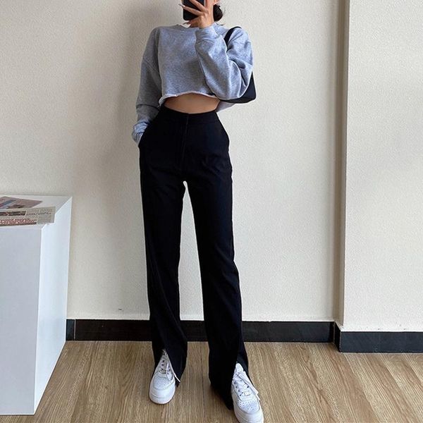 women's pants plus size clothing fashion loose trousers straight full length female high waist casual wide leg & capris, Black;white
women's pants plus size clothing fashion loose trousers straight full length female high waist casual wide leg & capris, Black;white