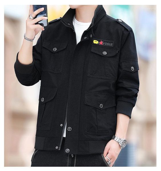 men's youth jacket 2021 autumn trend korean cotton wash large size stand-up collar casual jackets, Black;brown
men's youth jacket 2021 autumn trend korean cotton wash large size stand-up collar casual jackets, Black;brown