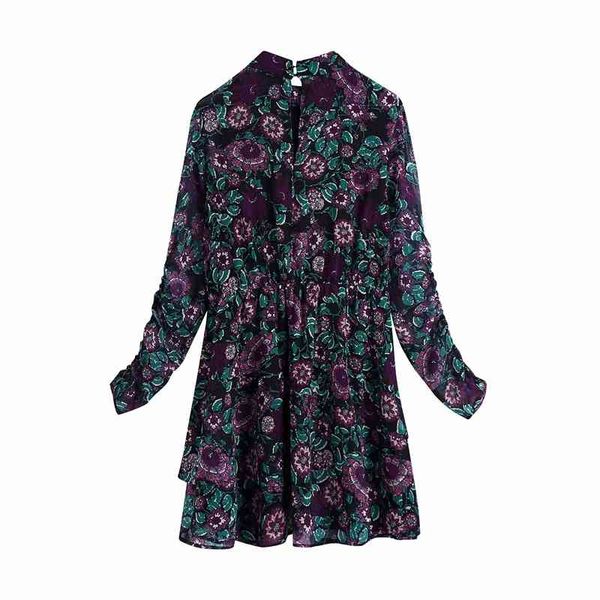 vintage women floral print dresses fashion ladies chiffon elegant female boho stand collar chic girl vestidos 210427, Black;gray
vintage women floral print dresses fashion ladies chiffon elegant female boho stand collar chic girl vestidos 210427, Black;gray