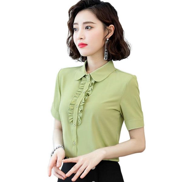 women's blouses & shirts 2021 korean shirt women summer fashion ruffle elegant office work slim blouse white blusa plus size
women's blouses & shirts 2021 korean shirt women summer fashion ruffle elegant office work slim blouse white blusa plus size