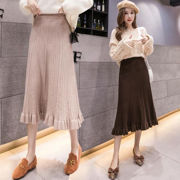 skirts wool knitted skirt for women in autumn and winter 2021 korean medium length high waist ruffle a-shaped fishtail, Black
skirts wool knitted skirt for women in autumn and winter 2021 korean medium length high waist ruffle a-shaped fishtail, Black