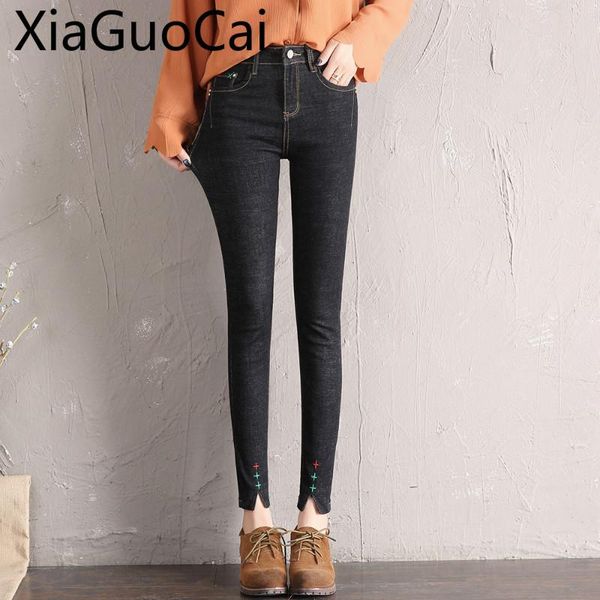 women's jeans women autumn/winter slim slimming female skinny pants openwork elastic embroidery feet pencil for girls, Blue
women's jeans women autumn/winter slim slimming female skinny pants openwork elastic embroidery feet pencil for girls, Blue