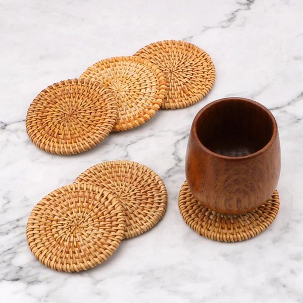 mats & pads 6pcs/set round kitchen table coasters set insulation for tea accessories tableware placemat
mats & pads 6pcs/set round kitchen table coasters set insulation for tea accessories tableware placemat