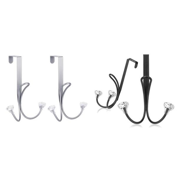 hooks & rails 2 pack over the door hooks, metal twin hook organizer rack hangers cubical for hanging bags
hooks & rails 2 pack over the door hooks, metal twin hook organizer rack hangers cubical for hanging bags