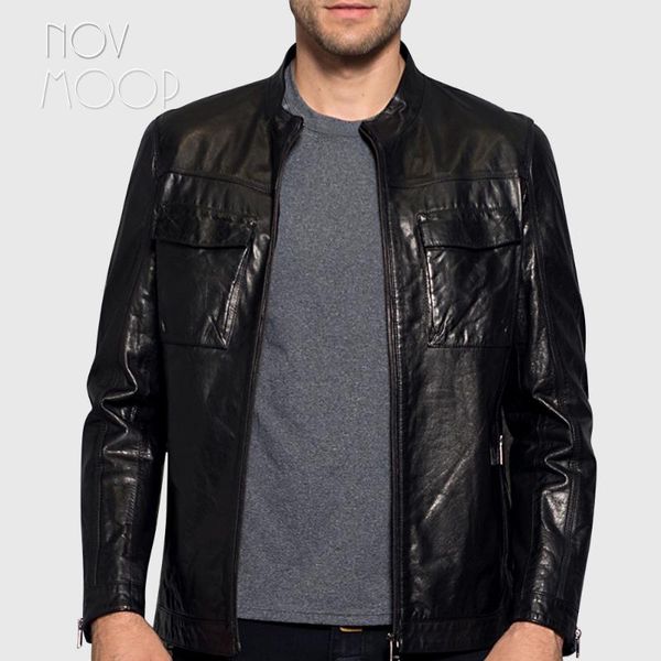 men's leather & faux winter autumn men black genuine real goatskin tanning jackets coats cuff zipper design jaqueta de couro lt2438
men's leather & faux winter autumn men black genuine real goatskin tanning jackets coats cuff zipper design jaqueta de couro lt2438