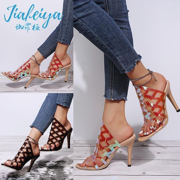 sandals summer fashion ladies high heels cross strap one-step special film laser vamp, Black
sandals summer fashion ladies high heels cross strap one-step special film laser vamp, Black