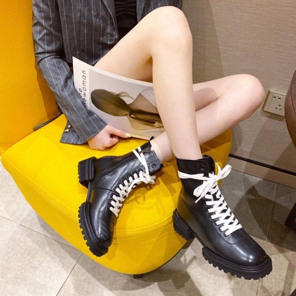 boots women chunky heel 2021 autumn genuine leather lace up thick sole ladies platform shoes female booties, Black
boots women chunky heel 2021 autumn genuine leather lace up thick sole ladies platform shoes female booties, Black