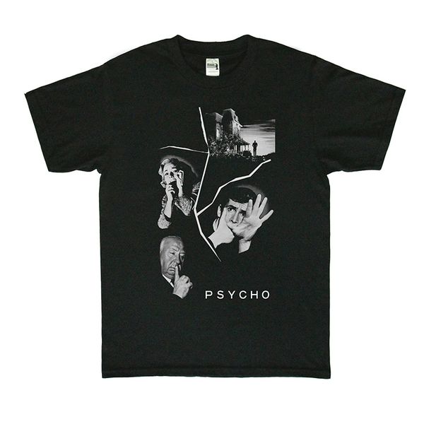 men's t-shirts cotton t-shirt. chillwave horror movie imprint., White;black