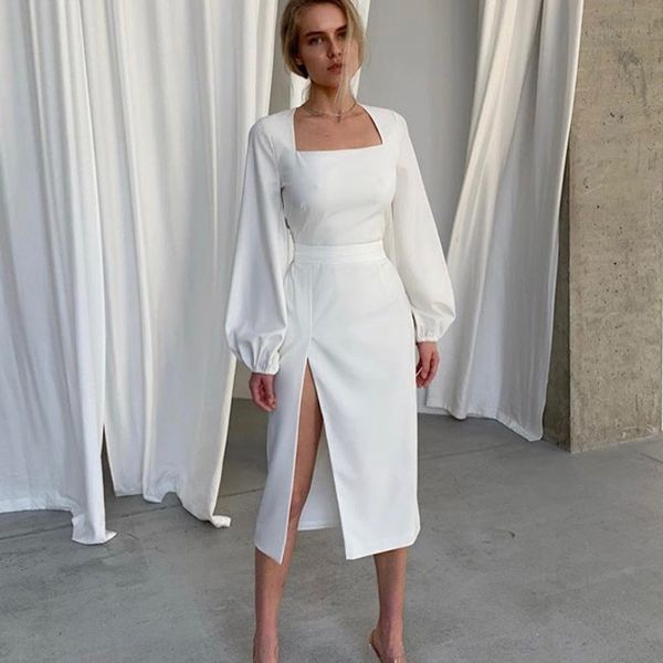 casual dresses lantern sleeve women's hem split square neck women bodycon elegant party es female fashion streetwear vestidos, Black;gray
casual dresses lantern sleeve women's hem split square neck women bodycon elegant party es female fashion streetwear vestidos, Black;gray