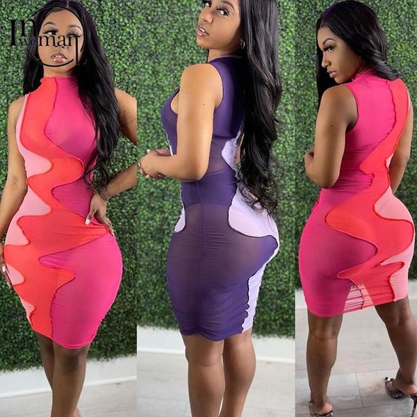 casual dresses inwoman club 2021 summer see through patchwork o neck mini pencil dress women sleeveless short party bodycon ladies, Black;gray
casual dresses inwoman club 2021 summer see through patchwork o neck mini pencil dress women sleeveless short party bodycon ladies, Black;gray