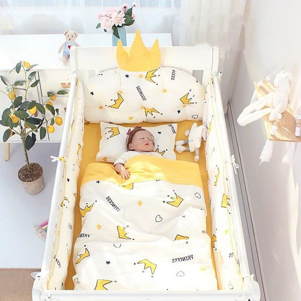 9pcs nordic crown cushion cot bumpers baby bed bedding kit cotton removable washable crib side protector set sets
9pcs nordic crown cushion cot bumpers baby bed bedding kit cotton removable washable crib side protector set sets