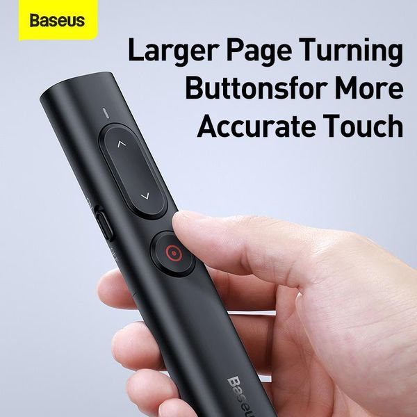 baseus 2.4ghz bluetooth wireless presenter laser pointer usb type-c dual interface remote controller ppt pen for projector controlers
baseus 2.4ghz bluetooth wireless presenter laser pointer usb type-c dual interface remote controller ppt pen for projector controlers