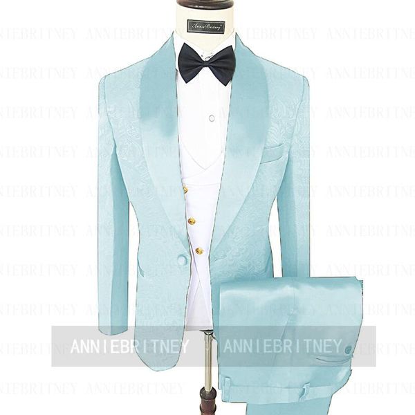 men's suits & blazers tailored made sky blue suit men slim fit performance jacquard blazer shiny satin vest pants 3pcs fashion groom we, White;black
men's suits & blazers tailored made sky blue suit men slim fit performance jacquard blazer shiny satin vest pants 3pcs fashion groom we, White;black