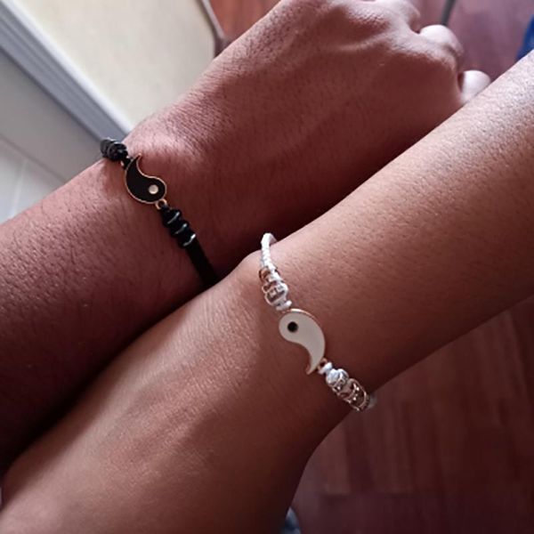 yin yang tai chi bracelets for women men lover couple bracelet adjustable friend vintage jewelry gift pulseras link, chain, Black
yin yang tai chi bracelets for women men lover couple bracelet adjustable friend vintage jewelry gift pulseras link, chain, Black