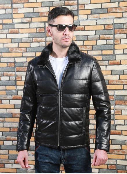 men's leather & faux warm .mens winter genuine jacket.20% white duck down coat.quality soft real clothes.mink collar, Black
men's leather & faux warm .mens winter genuine jacket.20% white duck down coat.quality soft real clothes.mink collar, Black