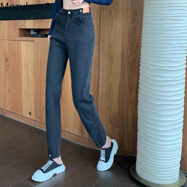 mozuleva 2021 autumn ankle-length pants button vintage harem high street pockets waisted jeans female women's, Blue
mozuleva 2021 autumn ankle-length pants button vintage harem high street pockets waisted jeans female women's, Blue