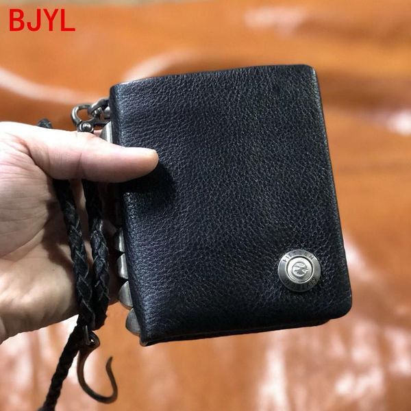 wallets handmade cowhide leather mini purse men's short wallet original men card holder tide chain vertical small, Red;black
wallets handmade cowhide leather mini purse men's short wallet original men card holder tide chain vertical small, Red;black