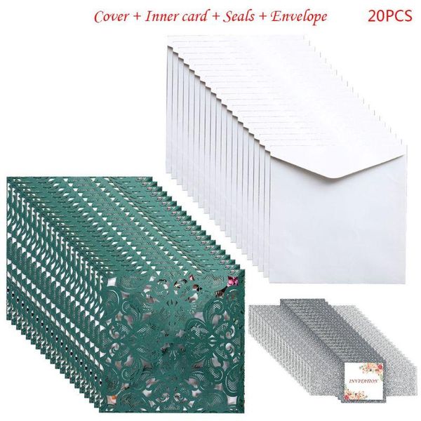 greeting cards 29ea 20 pcs european style wedding invitation personalized hollow out cover pocket with seal envelope kits party supply
greeting cards 29ea 20 pcs european style wedding invitation personalized hollow out cover pocket with seal envelope kits party supply