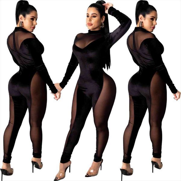 velvet mesh patchwork bodycon womens rompers fall winter one piece female outfits solid color romper, Black;white
velvet mesh patchwork bodycon womens rompers fall winter one piece female outfits solid color romper, Black;white