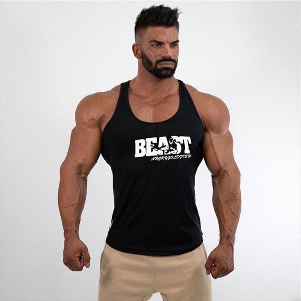 men beast bodybuilding stringer gyms tank fitness singlet cotton sleeveless shirt muscle vest, White;black
men beast bodybuilding stringer gyms tank fitness singlet cotton sleeveless shirt muscle vest, White;black