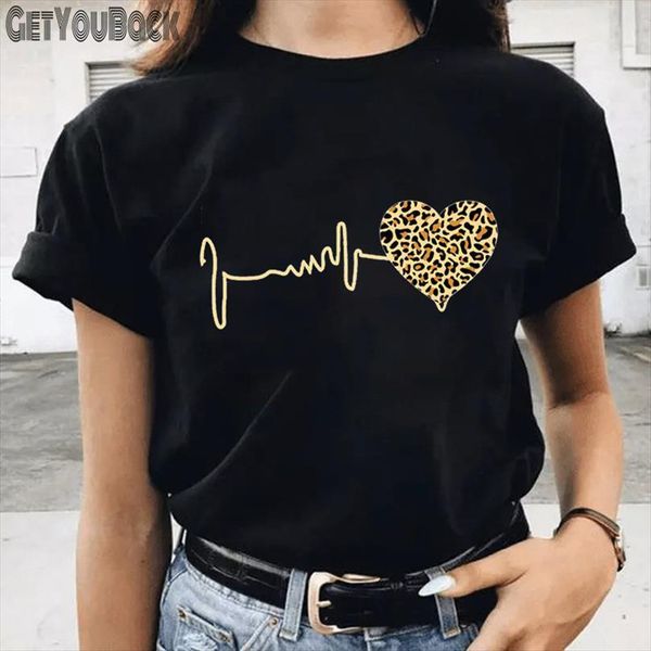 Leopard Heart Funny And Women Men T Shirt Black Print Girl O Neck Harajuku 90s Tops Tee Female Clothes,drop Ship, White;black
Leopard Heart Funny And Women Men T Shirt Black Print Girl O Neck Harajuku 90s Tops Tee Female Clothes,drop Ship, White;black