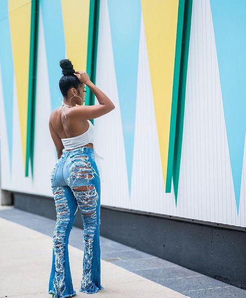 women's jeans 2021 casaul women long pants hollow out ripped bodycon streetwear flare clothes for outfit, Blue
women's jeans 2021 casaul women long pants hollow out ripped bodycon streetwear flare clothes for outfit, Blue
