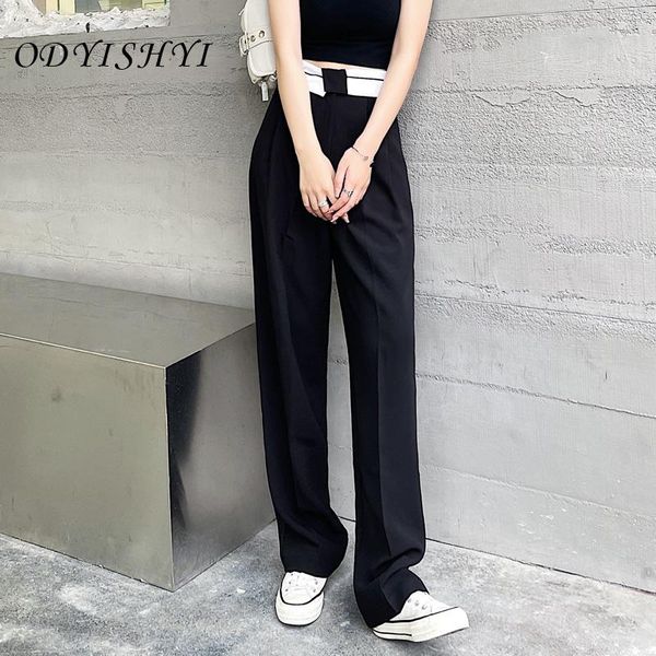 women summer loose casual panelled wide leg pants female high street elegant black trousers ladies brand slim fashion ml09 women's & ca, Black;white
women summer loose casual panelled wide leg pants female high street elegant black trousers ladies brand slim fashion ml09 women's & ca, Black;white